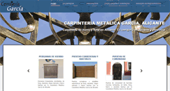 Desktop Screenshot of carpinteriametalicagarcia.com