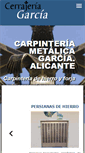 Mobile Screenshot of carpinteriametalicagarcia.com