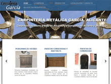 Tablet Screenshot of carpinteriametalicagarcia.com